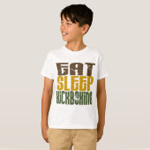 睡眠Kickboxing 1を食べて下さい Tシャツ (正面フル)