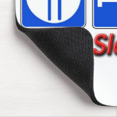 睡眠KLRを食べて下さい マウスパッド (コーナー)