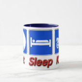 睡眠KLRを食べて下さい マグカップ (中央)