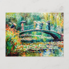 睡蓮とガーデン・ブリッジの人々 シーズンポストカード