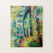 睡蓮とガーデン・ブリッジの人々 ジグソーパズル (縦)