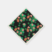 睡蓮とコイフィッシュナプキン スタンダードカクテルナプキン (角)