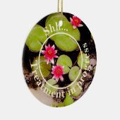 睡蓮とコイ池 セラミックオーナメント (右)