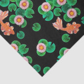 睡蓮とコイ魚ティッシュペーパー 薄葉紙 (詳細)