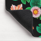 睡蓮とコイ魚マウスパッド マウスパッド (コーナー)