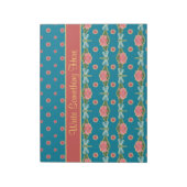 睡蓮とトンボのメモ帳またはジョッター ノートパッド (回転)