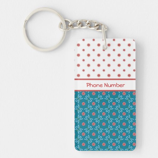 睡蓮とトンボカスタムイ キーホルダー (正面)