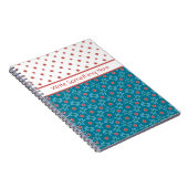 睡蓮とトンボ、スパイラルノート ノートブック (右側)