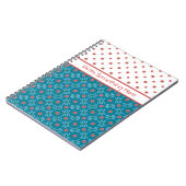 睡蓮とトンボ、スパイラルノート ノートブック (左側)