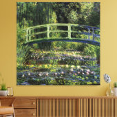 睡蓮と日本の橋 キャンバスプリント (インサイチュ (リビング))