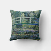 睡蓮と日本の橋 クッション (裏面)