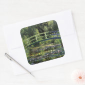 睡蓮と日本の橋 スクエアシール (封筒)