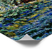 睡蓮と日本の橋 ポスター (角)