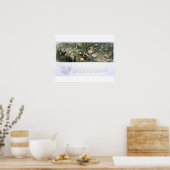 睡蓮と水妖精、イラストレーション ポスター (キッチン)