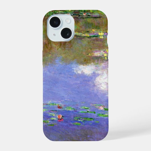 睡蓮と雲 iPhone 15ケース (裏面)