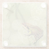 睡蓮のカエルとトンボ ガラスコースター (裏面)