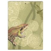 睡蓮のカエルとトンボ クリップボード (裏面)