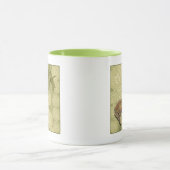 睡蓮のカエルとトンボ マグカップ (中央)