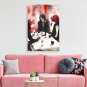 睡蓮のキャンバス壁画 キャンバスプリント (インサイチュ (リビング))