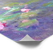 睡蓮の印象主義 ポスター (角)