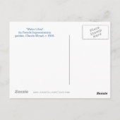 睡蓮の印象主義 ポストカード (裏面)