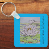 睡蓮の反射 キーホルダー (正面)