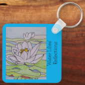 睡蓮の反射 キーホルダー (裏面)