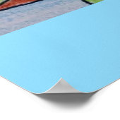 睡蓮の反射 ポスター (角)