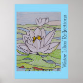 睡蓮の反射 ポスター (正面)