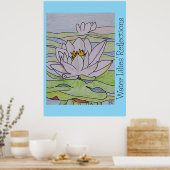 睡蓮の反射 ポスター (キッチン)