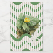 睡蓮の模様 フードラベル (シングルラベル)