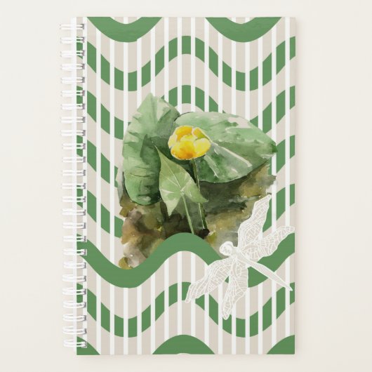 睡蓮の模様 プランナー手帳 (正面)