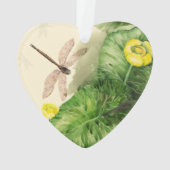 睡蓮の水彩画 オーナメント (裏面)