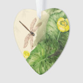 睡蓮の水彩画 オーナメント (正面)