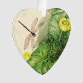 睡蓮の水彩画 オーナメント (正面)