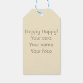 睡蓮の水彩画 ギフトタグ (裏面)