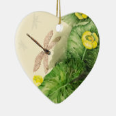 睡蓮の水彩画 セラミックオーナメント (右)