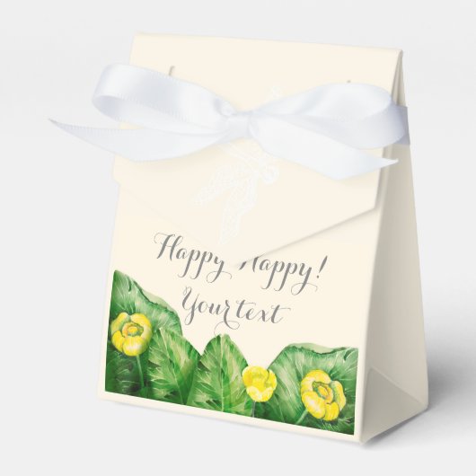 睡蓮の水彩画 フェイバーボックス (正面サイド)