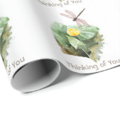 睡蓮の水彩画 ラッピングペーパー (ロールコーナー)