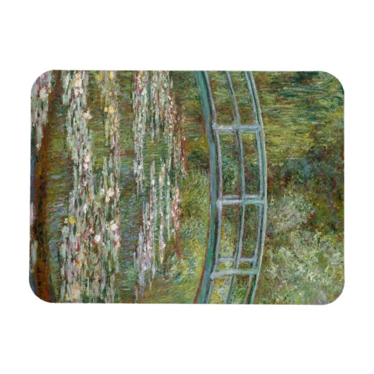 睡蓮の池に架かるモネアートブリッジ マグネット (横)