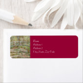 睡蓮の池に橋を架けるマネ ラベル (インサイチュ)