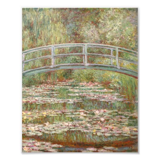 睡蓮の池の上の橋 フォトプリント            (正面)