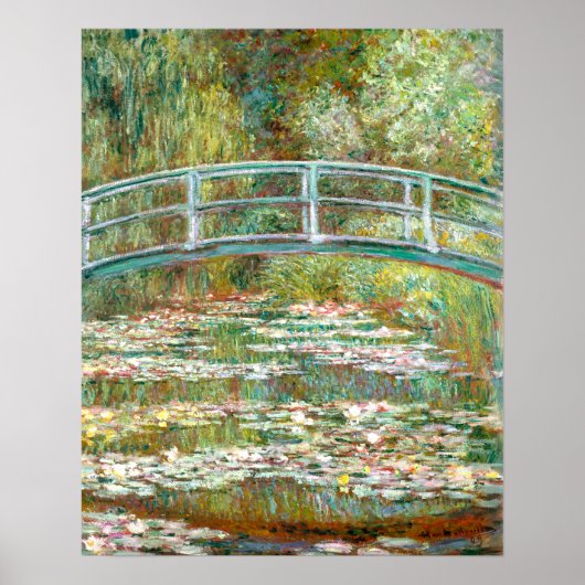 睡蓮の池の橋 | クロード・モネ | ポスター (正面)