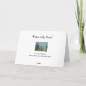 睡蓮の池 カード (裏面)