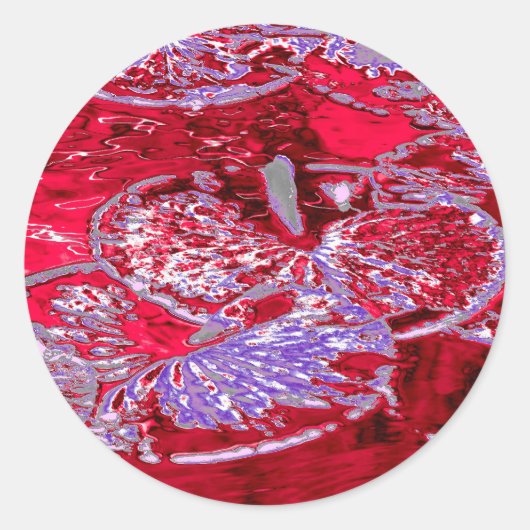 睡蓮の池 ラウンドシール (正面)