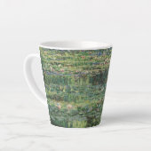 睡蓮の池、風景油絵、モネ カフェラテマグ (左アングル)