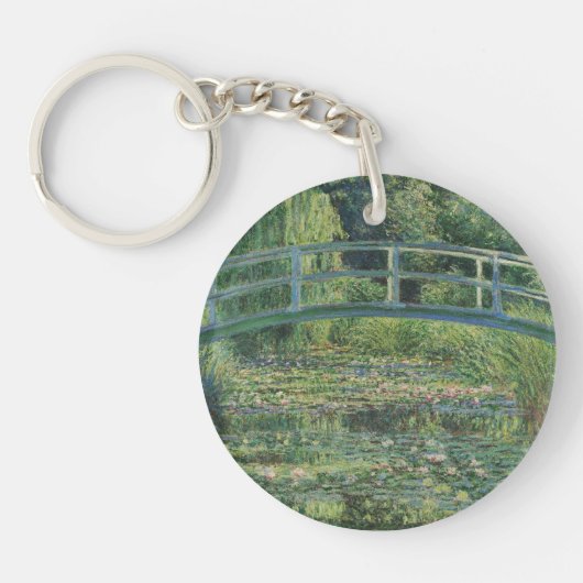 睡蓮の池、風景油絵、モネ キーホルダー (正面)