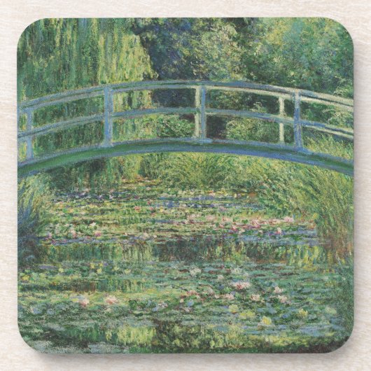 睡蓮の池、風景油絵、モネ コースター (正面)