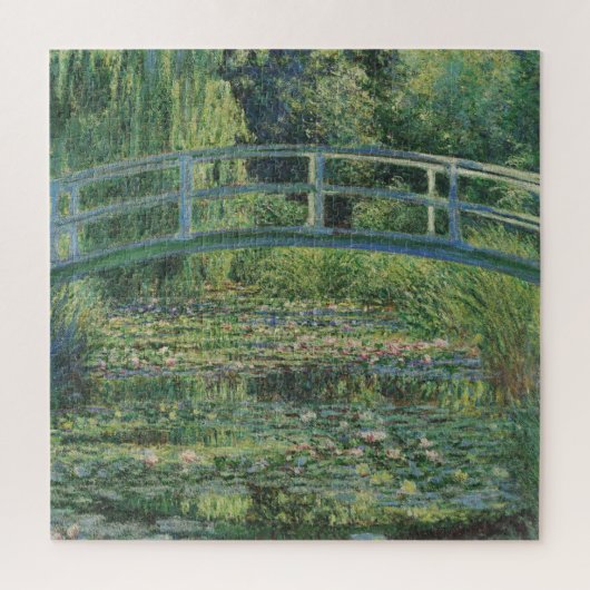 睡蓮の池、風景油絵、モネ ジグソーパズル (縦)