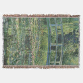 睡蓮の池、風景油絵、モネ スローブランケット (正面)